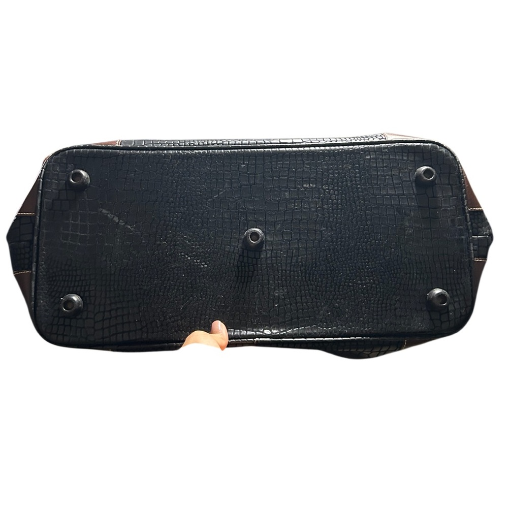 BRIC'S My Safari Large Black Pebbled Cargo Duffle Bag - Picture 9 of 9